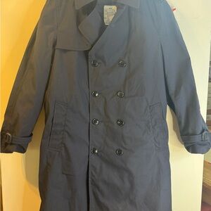 American Apparel Men's Navy Trench Coat